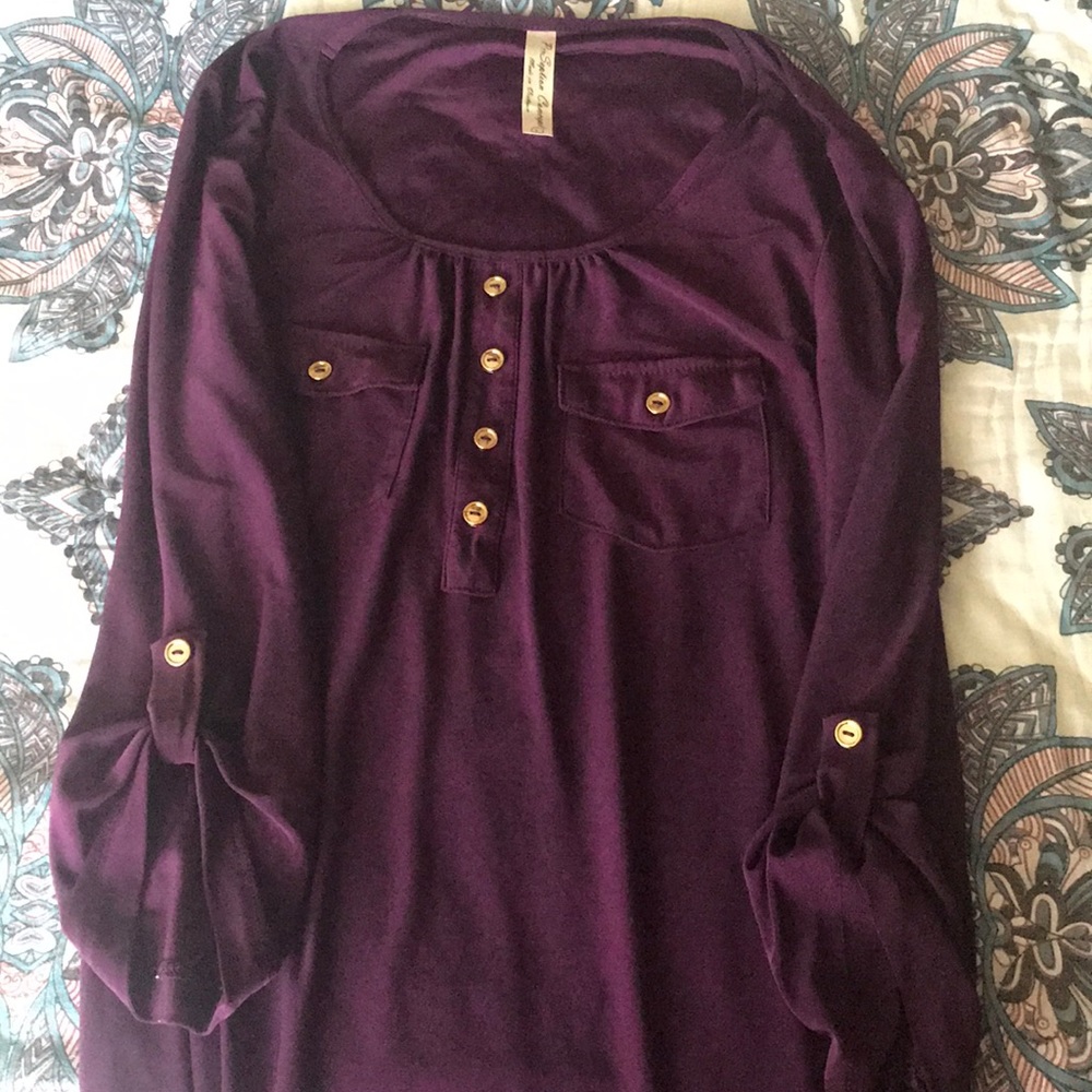 Purple dress top